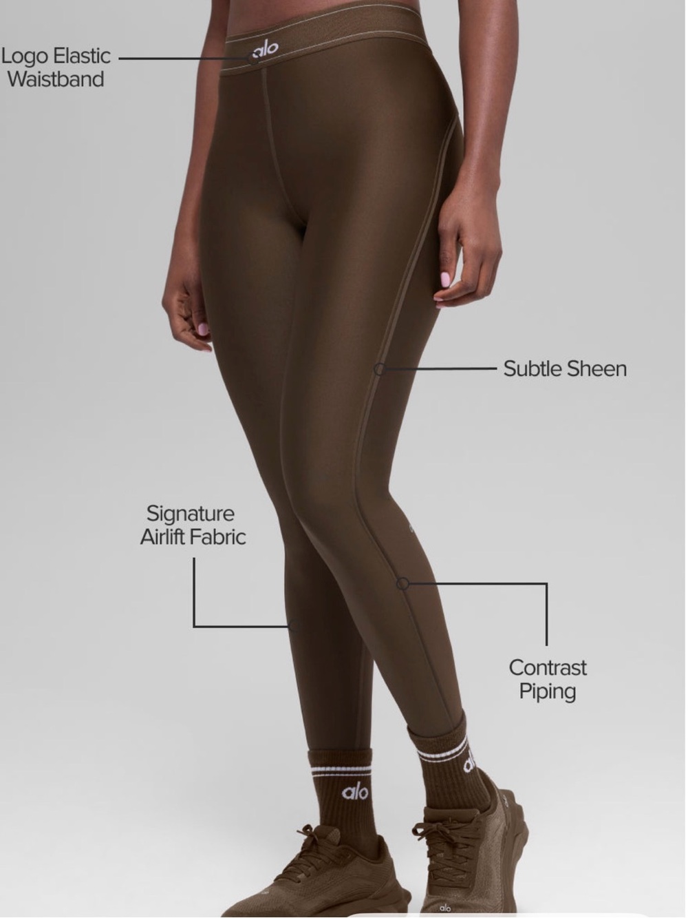 ALO Airlift High Waist Suit Up Legging Espresso
